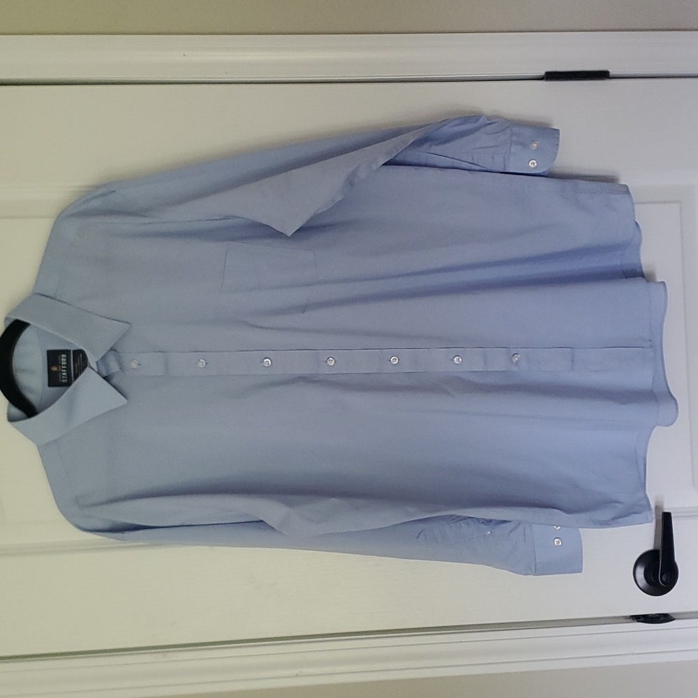 Stafford Blue Travel‎ Button-up shirt